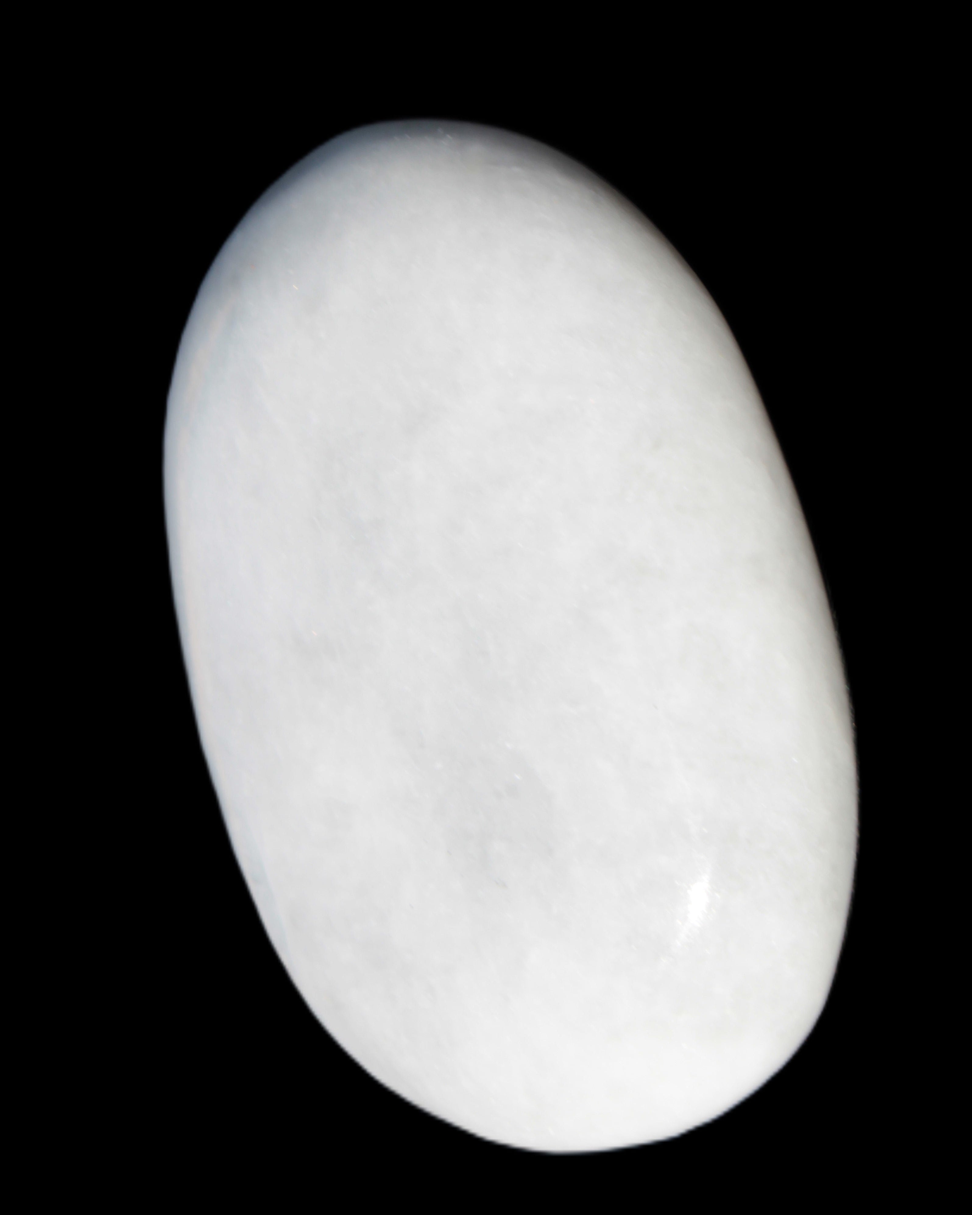 White Jade palm stone from Pakistan 62-72mm 63-86.7g in sunlight - Rocks and Things Store