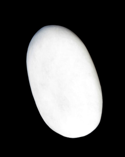 White Jade palm stone from Pakistan 62-72mm 63-86.7g in sunlight - Rocks and Things Store