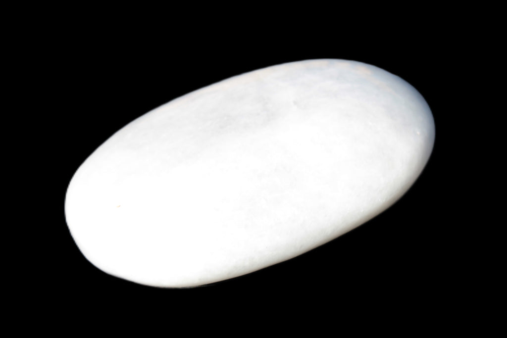 White Jade palm stone from Pakistan 62-72mm 63-86.7g Rocks and Things