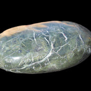 Black Jade from Pakistan palm stone 59-67mm 63-121g Rocks and Things