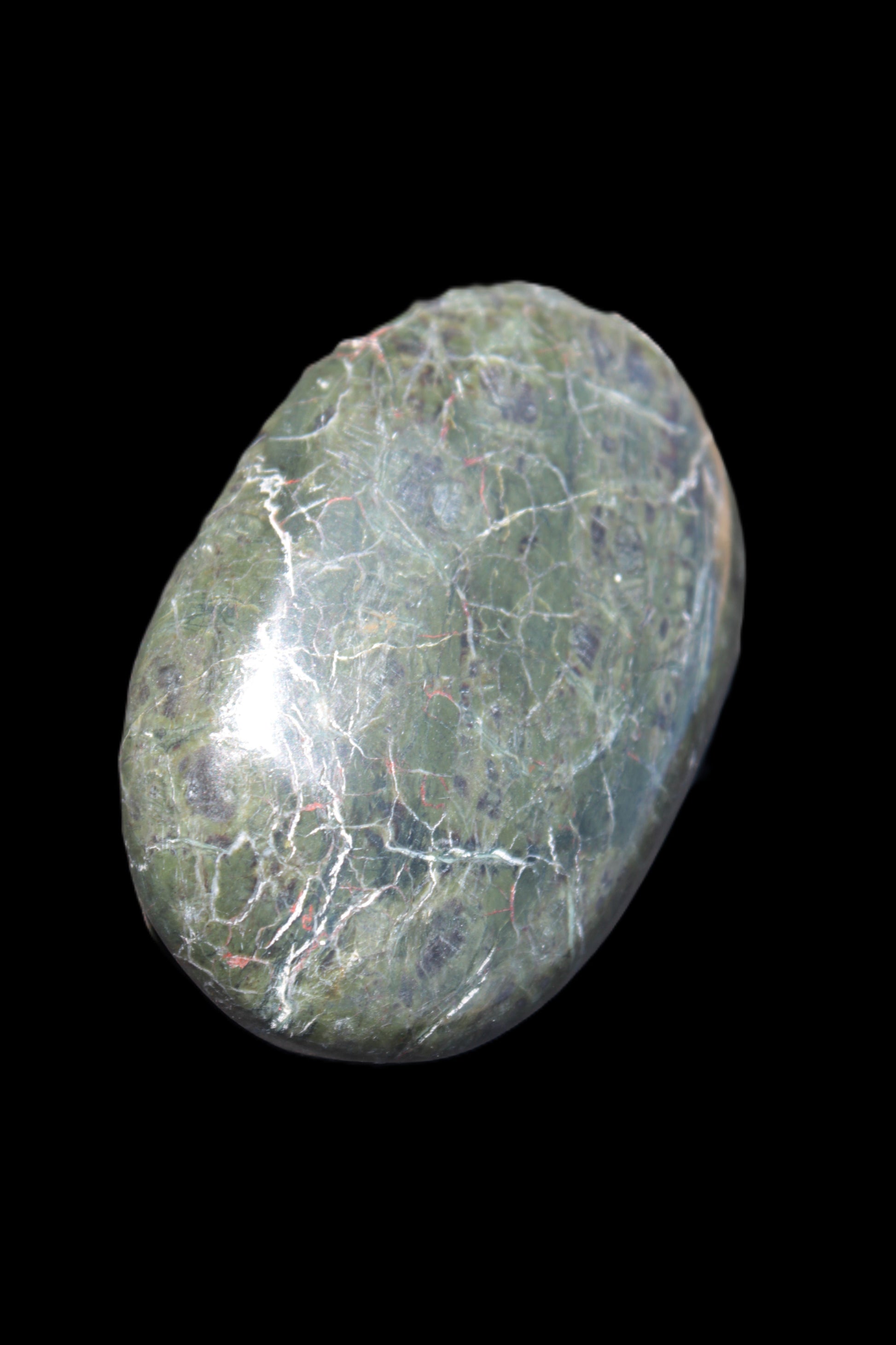 Black Jade from Pakistan palm stone 59-67mm 63-121g Rocks and Things