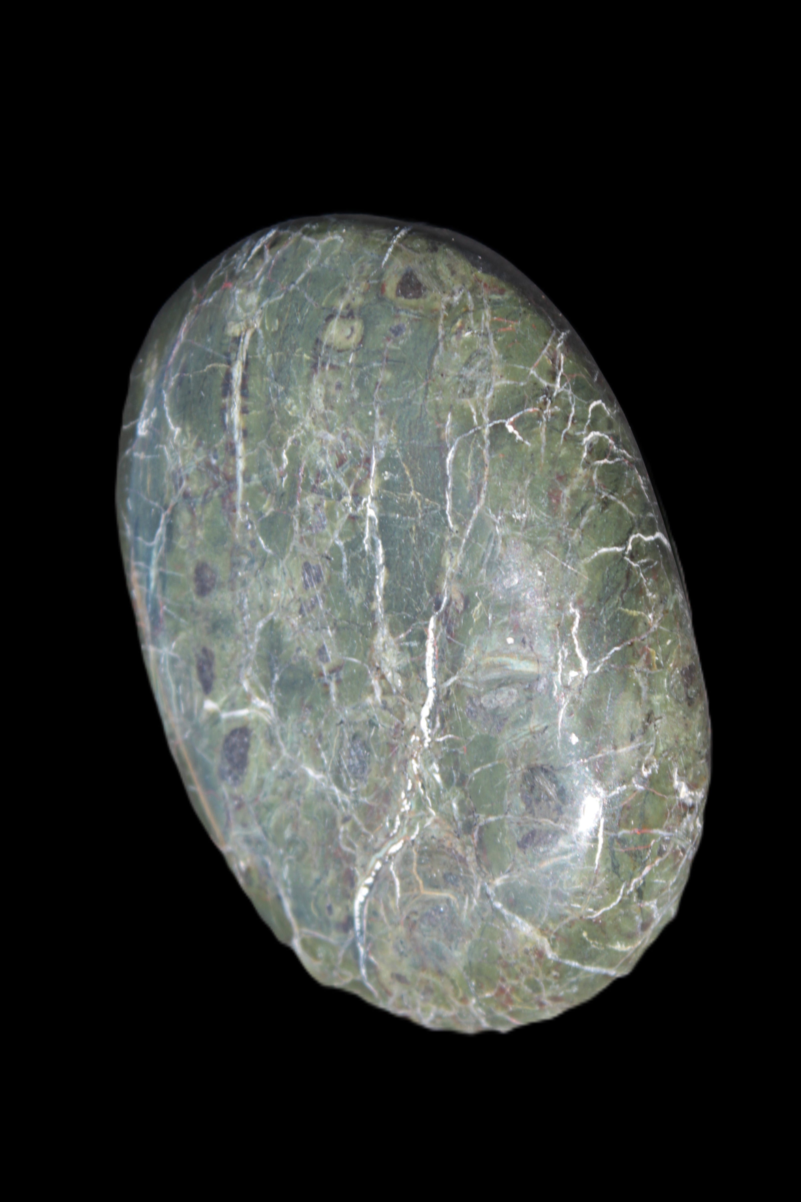 Black Jade from Pakistan palm stone 59-67mm 63-121g Rocks and Things