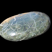 Black Jade from Pakistan palm stone 59-67mm 63-121g Rocks and Things