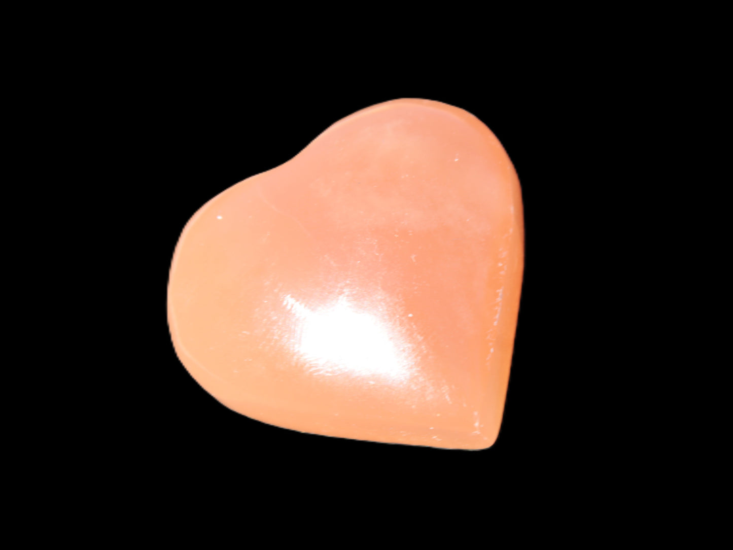 Small Honey Calcite heart 34-35g Rocks and Things