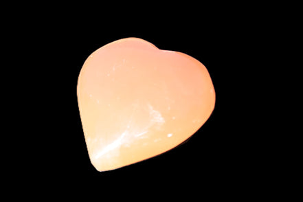 Small Honey Calcite heart 34-35g Rocks and Things