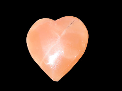 Small Honey Calcite heart 34-35g Rocks and Things