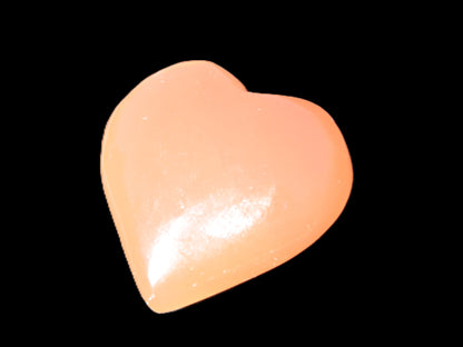 Small Honey Calcite heart 34-35g Rocks and Things