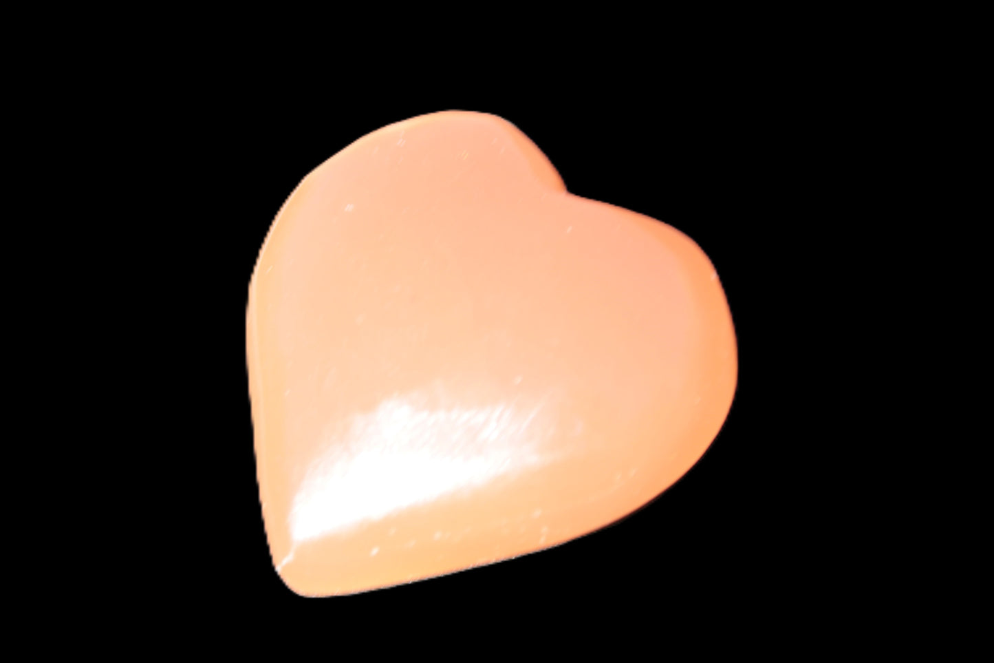 Small Honey Calcite heart 34-35g Rocks and Thingsl 