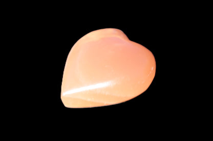 Small Honey Calcite heart 34-35g Rocks and Things