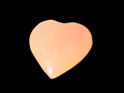 Small Honey Calcite heart 34-35g Rocks and Things