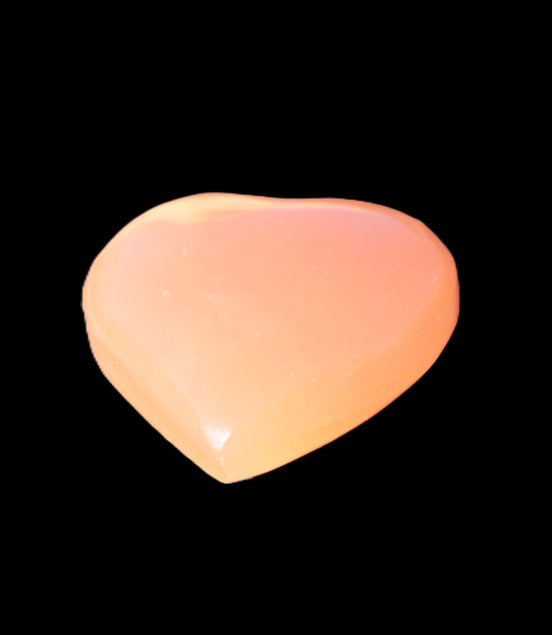 Honey Calcite heart 30-32g - Rocks and Things Store