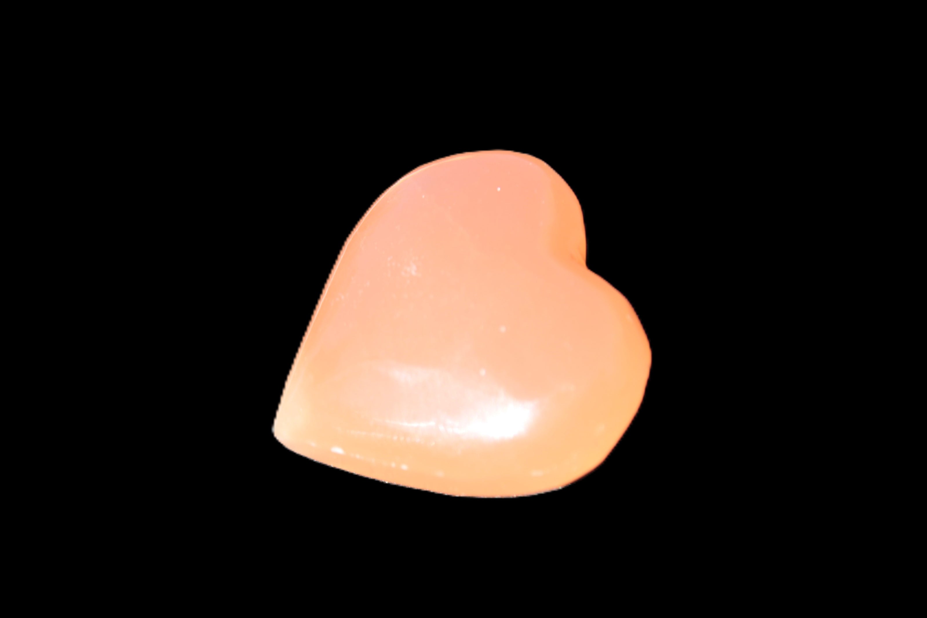 Honey Calcite heart 30-32g Rocks and Things