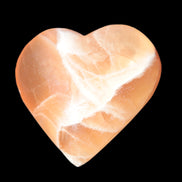 Honey Calcite heart 66-75g in sunshine