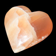 Honey Calcite heart 66-75g in sunshine