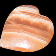 Honey Calcite heart 52-56mm  66-75g Rocks and Things