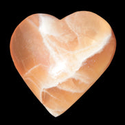 Honey Calcite heart 66-75g in sunshne