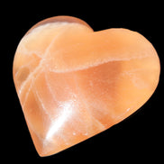 Honey Calcite heart 66-75g in sunshine