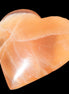 Honey Calcite heart 66-75g in sunshine