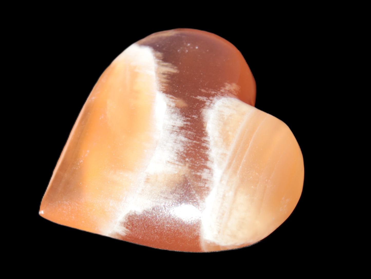 Honey Calcite heart 66-75g in sunshine Rocks and Things