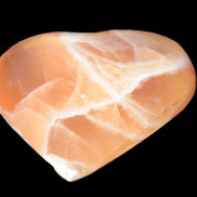 Honey Calcite heart 66-75g in sunshine