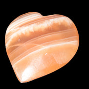 Honey Calcite heart 52-56mm  66-75g Rocks and Things