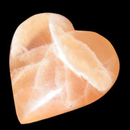Honey Calcite heart 66-75g in sunshine