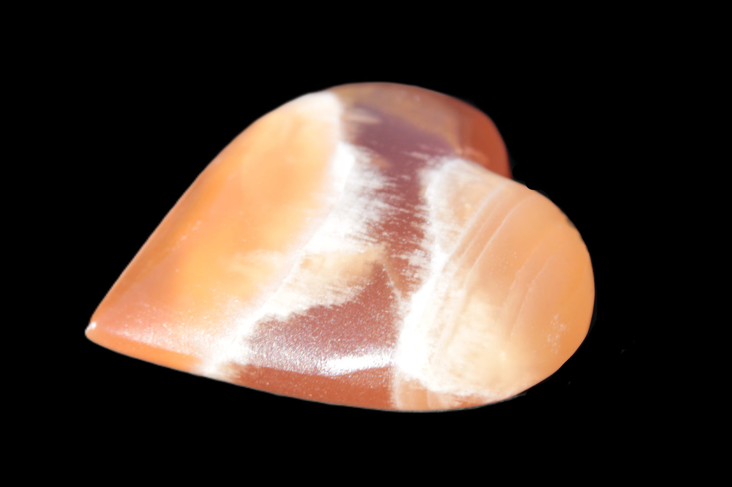 Honey Calcite heart 66-75g in sunshine Rocks and Things