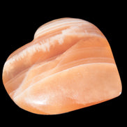 Honey Calcite heart 52-56mm  66-75g Rocks and Things