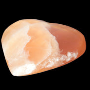 Honey Calcite heart 66-75g in sunshine