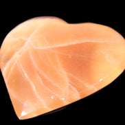 Honey Calcite heart 66-75g in sunshine