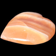 Honey Calcite heart 52-56mm  66-75g Rocks and Things