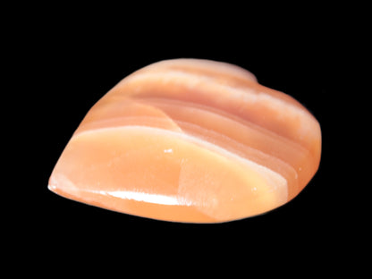 Honey Calcite heart 52-56mm  66-75g Rocks and Things