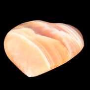 Honey Calcite heart 52-56mm  66-75g Rocks and Things