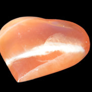 Honey Calcite heart 52-56mm  66-75g Rocks and Things