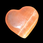 Honey Calcite heart 51-54mm  68-78g Rocks and Things