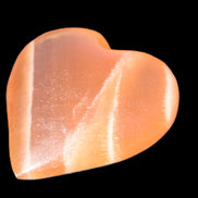 Honey Calcite heart 51-54mm  68-78g Rocks and Things