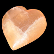 Honey Calcite heart 51-54mm  68-78g Rocks and Things