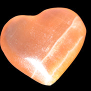 Honey Calcite heart 51-54mm  68-78g Rocks and Things
