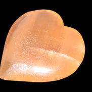 Honey Calcite heart 51-54mm  68-78g Rocks and Things