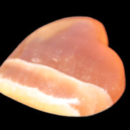 Honey Calcite heart 51-54mm  68-78g Rocks and Things