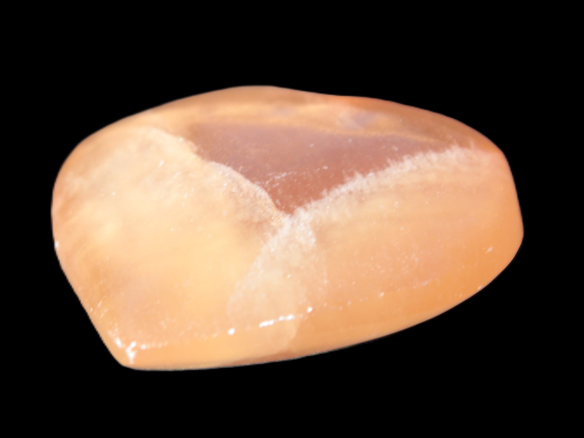 Honey Calcite heart 51-54mm  68-78g Rocks and Things