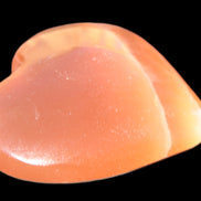 Honey Calcite heart 51-54mm  68-78g Rocks and Things