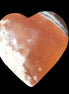 Honey Calcite heart 51-53mm  67.2-84.8g Rocks and Things