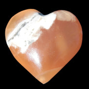 Honey Calcite heart 51-53mm  67.2-84.8g Rocks and Things