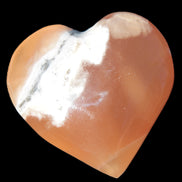 Honey Calcite heart 51-53mm  67.2-84.8g Rocks and Things