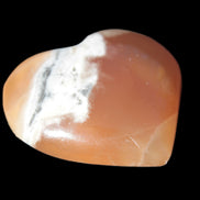 Honey Calcite heart 51-53mm  67.2-84.8g Rocks and Things