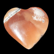 Honey Calcite heart 51-53mm  67.2-84.8g Rocks and Things