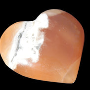 Honey Calcite heart 51-53mm  67.2-84.8g Rocks and Things