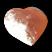 Honey Calcite heart 51-53mm  67.2-84.8g Rocks and Things