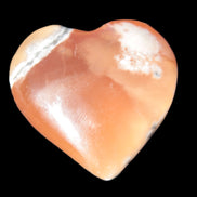 Honey Calcite heart 51-53mm  67.2-84.8g Rocks and Things